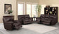 Clifford Upholstered Pillow Top Arm Living Room Set Chocolate Brown 600281-S3 Coaster FredCo