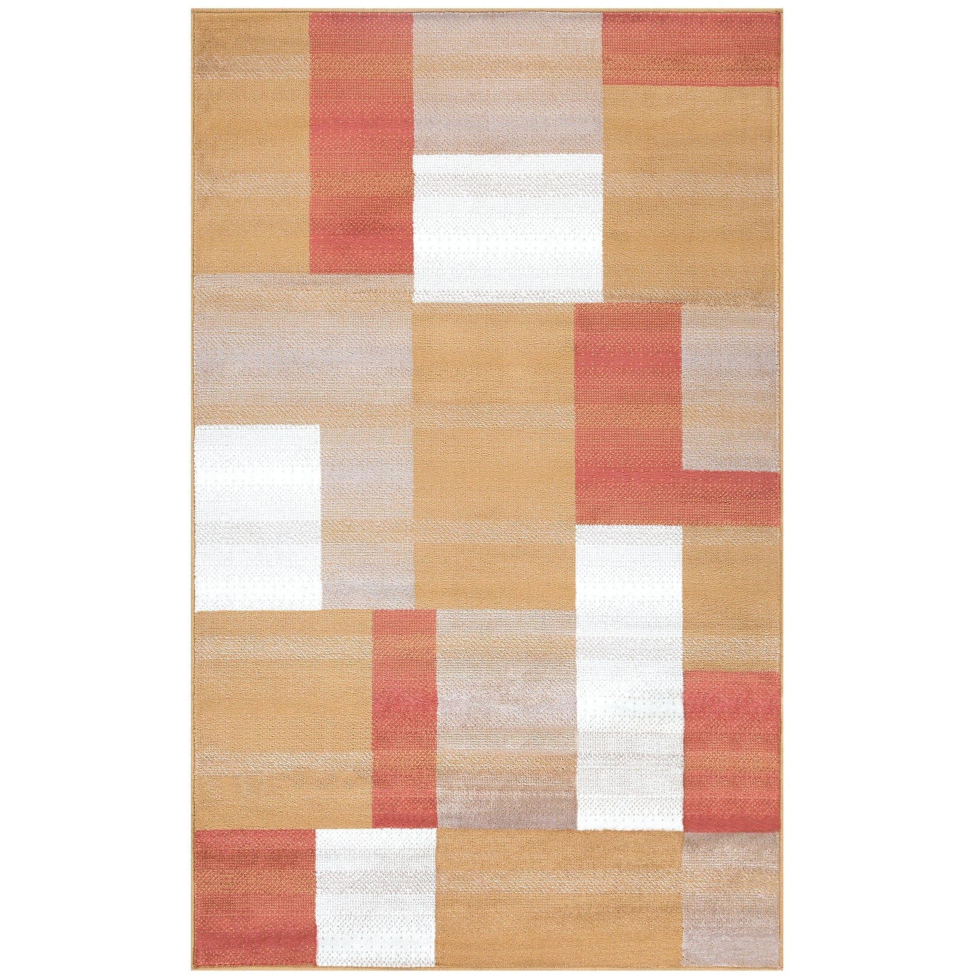 Clifton Geometric Patchwork Contemporary Rug FredCo