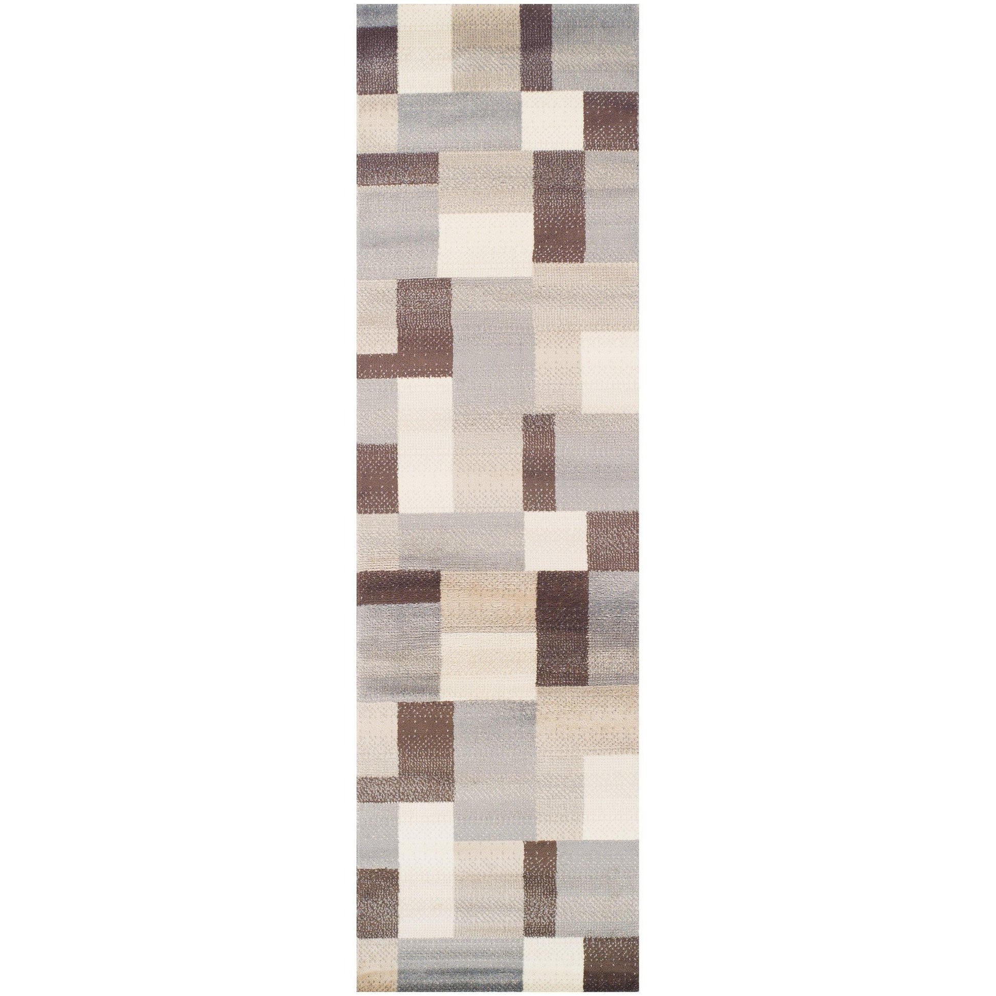 Clifton Geometric Patchwork Contemporary Rug FredCo