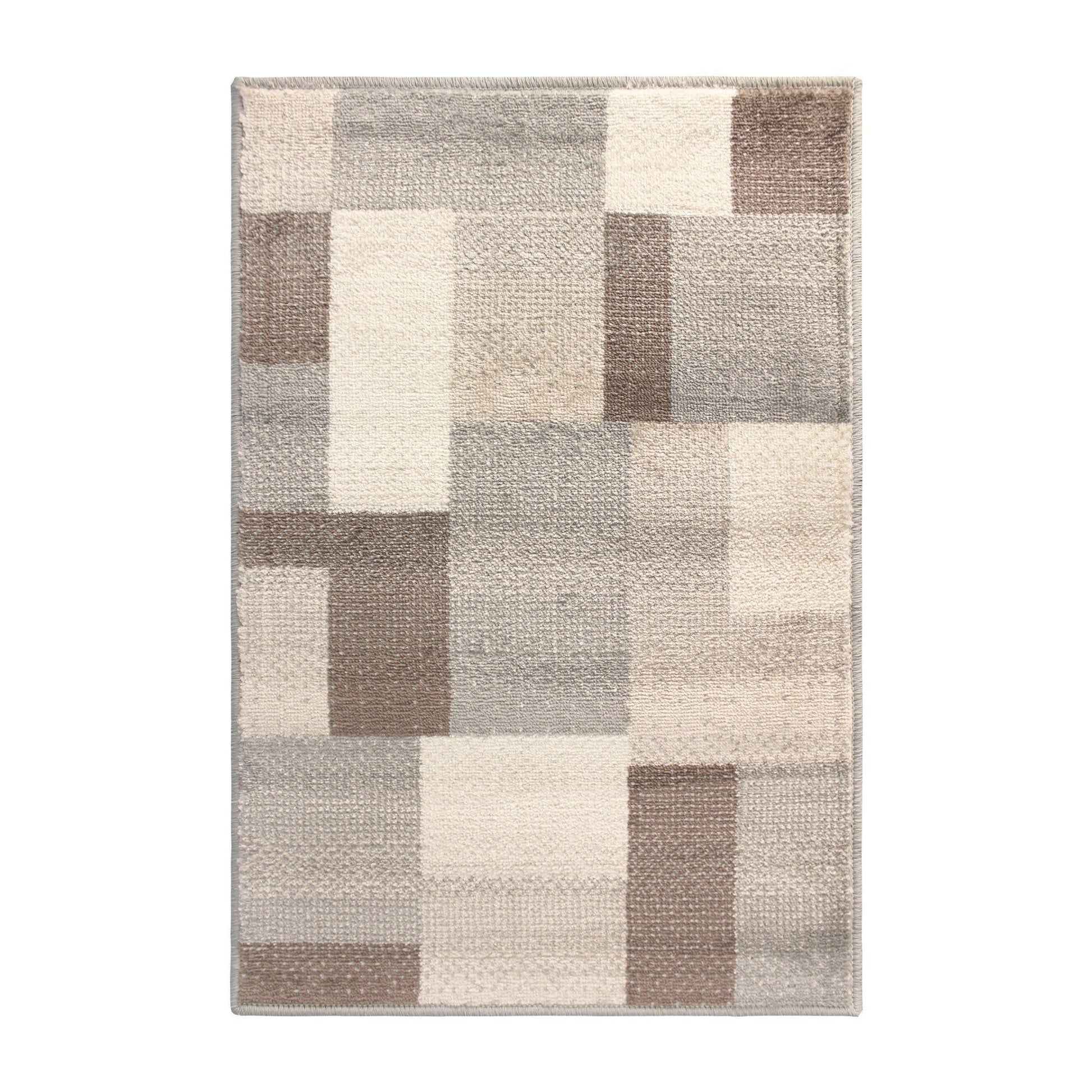 Clifton Geometric Patchwork Contemporary Rug FredCo