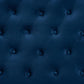 Clovis Modern and Contemporary Navy Blue Velvet Fabric Upholstered King Size Headboard FredCo