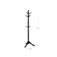 Coat Rack Black with 10 hooks FredCo