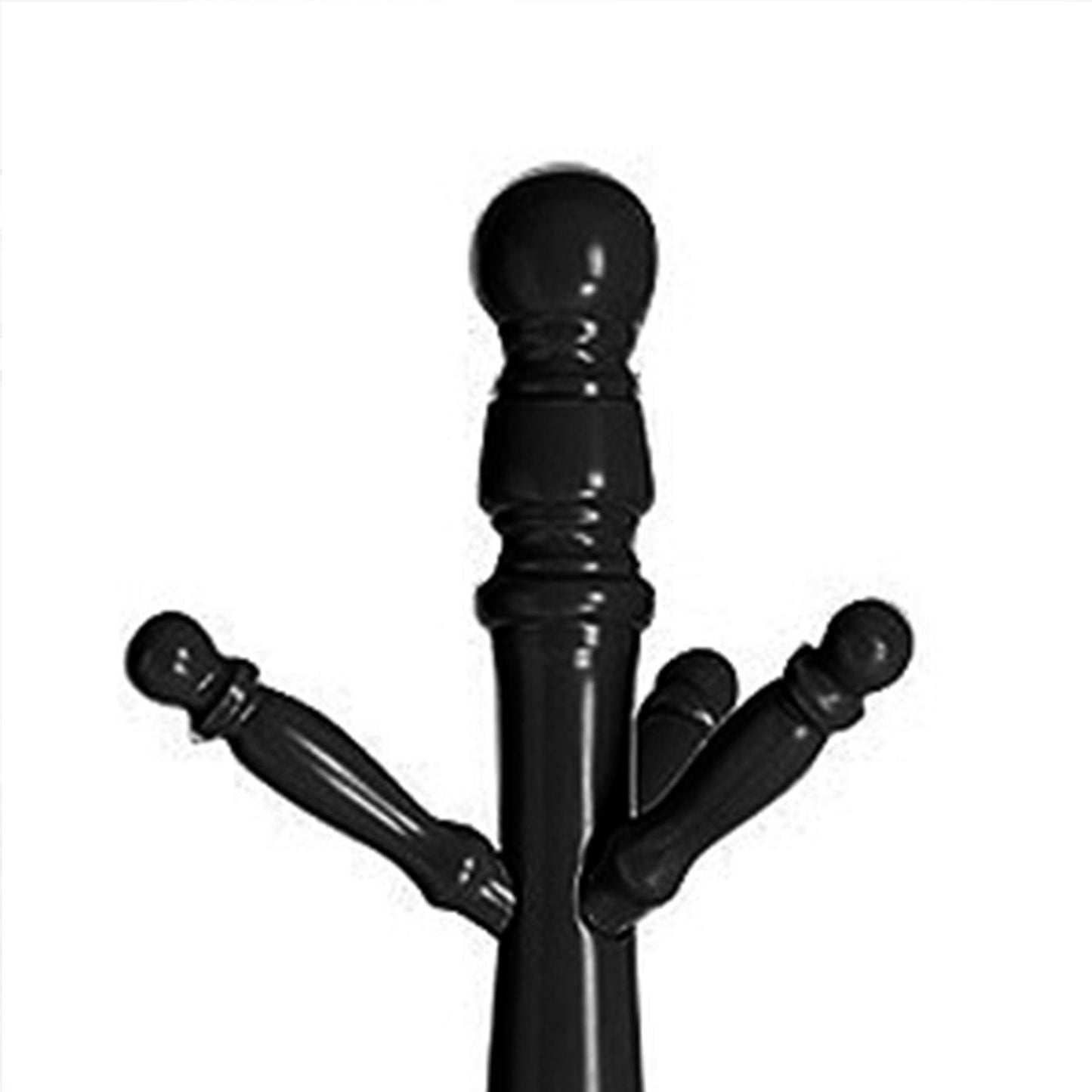 Coat Rack Black with 10 hooks FredCo