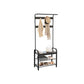 Coat Rack Charcoal Gray and Black FredCo