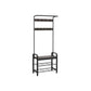 Coat Rack Charcoal Gray and Black FredCo