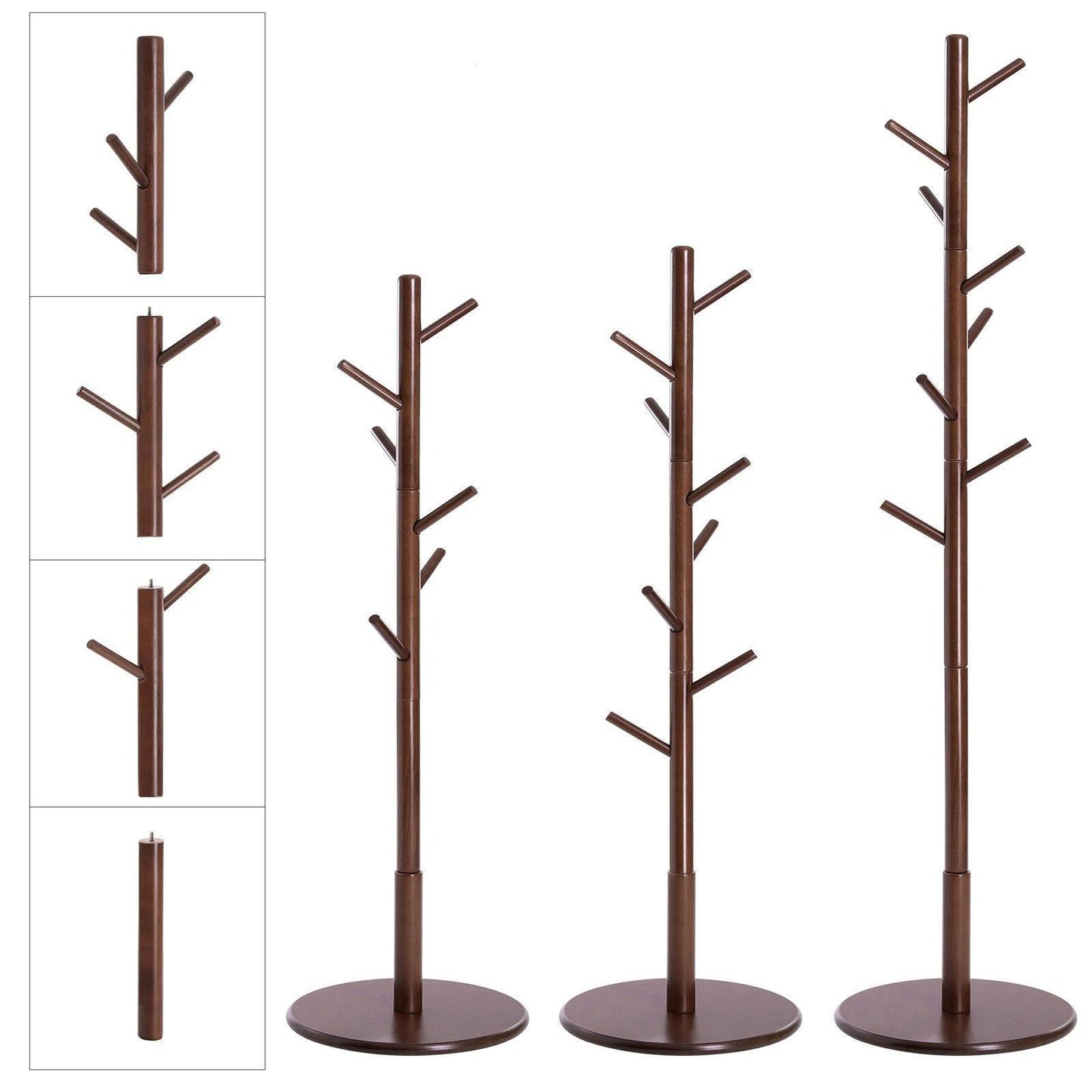 Coat Rack Dark Walnut FredCo