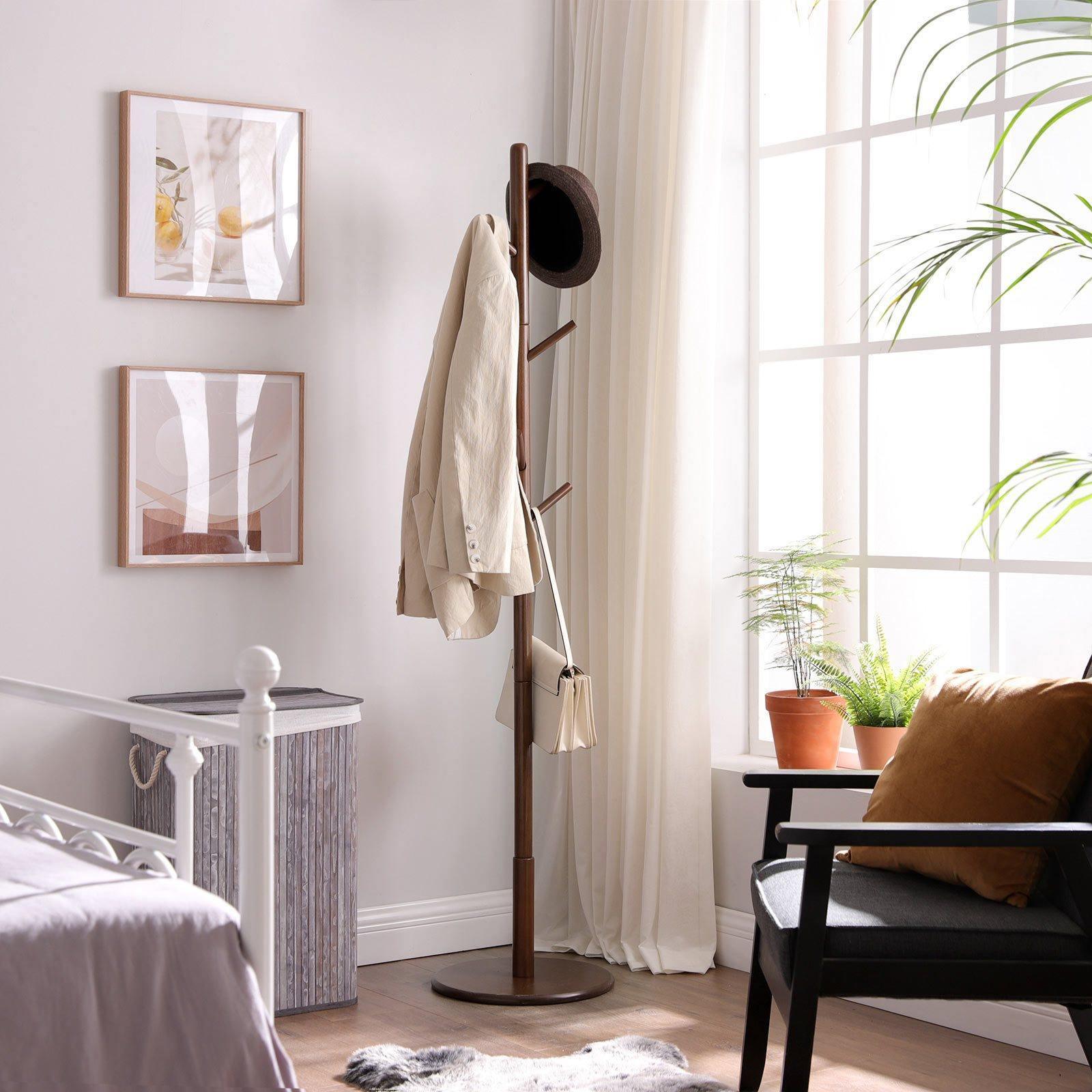 Coat Rack Dark Walnut FredCo