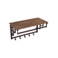 Coat Rack Hazelnut Brown and Bronze FredCo