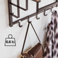Coat Rack Hazelnut Brown and Bronze FredCo