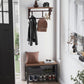 Coat Rack Hazelnut Brown and Bronze FredCo