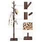 Coat Rack Walnut Color 8 arms FredCo