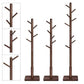 Coat Rack Walnut Color 8 arms FredCo