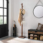 Coat Rack Walnut Color 8 arms FredCo