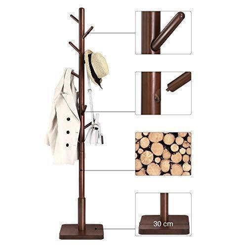 Coat Rack Walnut Color 8 arms FredCo