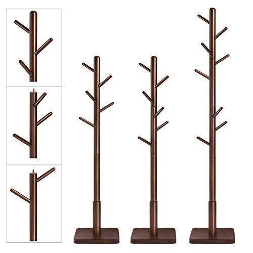 Coat Rack Walnut Color 8 arms FredCo