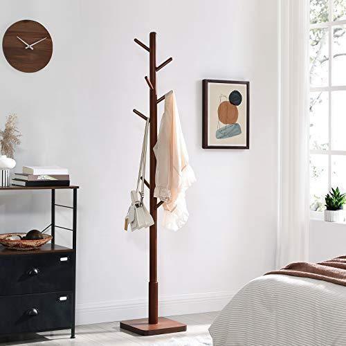 Coat Rack Walnut Color 8 arms FredCo