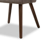 Cody Mid-Century Modern Light Grey Fabric Upholstered Walnut Finished Wood Dining Chair (Set of 2) FredCo