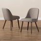Cody Mid-Century Modern Light Grey Fabric Upholstered Walnut Finished Wood Dining Chair (Set of 2) FredCo
