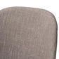 Cody Mid-Century Modern Light Grey Fabric Upholstered Walnut Finished Wood Dining Chair (Set of 2) FredCo