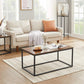 Coffee Table with Thickened Board Rustic Brown FredCo