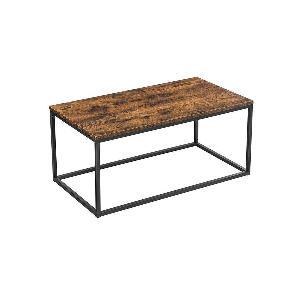 Coffee Table with Thickened Board Rustic Brown FredCo