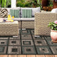 Colburn Indoor/Outdoor Weather-Resistant Geometric Modern Rug FredCo