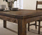 Coleman 7-Piece Dining Room Set Rustic Golden Brown Coaster FredCo