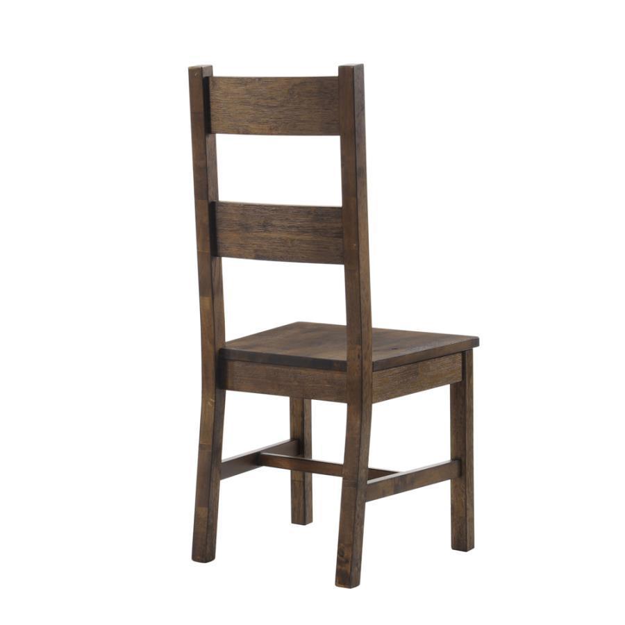 Coleman 7-Piece Dining Room Set Rustic Golden Brown Coaster FredCo