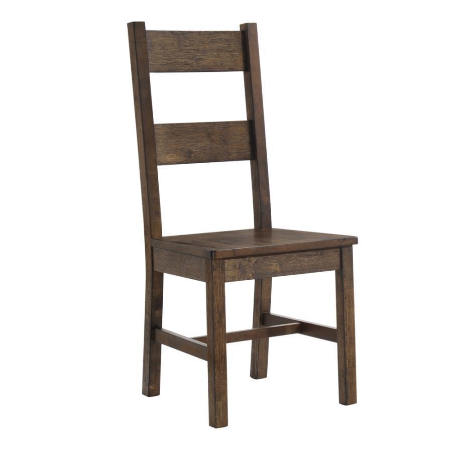 Coleman 7-Piece Dining Room Set Rustic Golden Brown Coaster FredCo