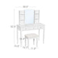 Combined Shelf Mirror Vanity Set FredCo
