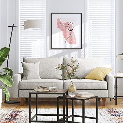 Comfortable Sofa 70.1 x 33.3 x 32.7 Inches Beige FredCo