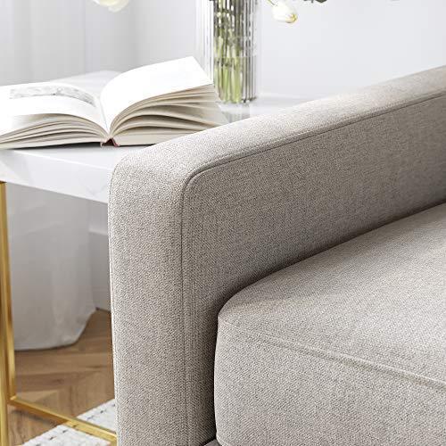 Comfortable Sofa 70.1 x 33.3 x 32.7 Inches Beige FredCo