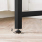 Computer Desk Greige and Black FredCo