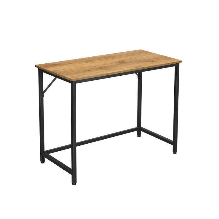 Computer Desk Honey Brown and Black