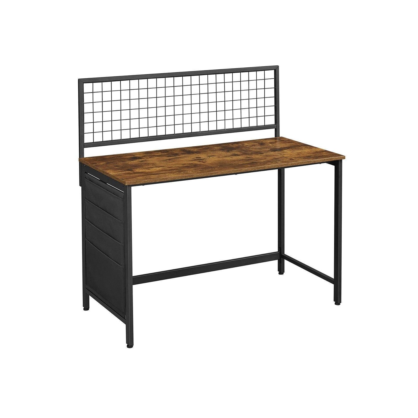 Computer Desk Storage Rustic Brown FredCo