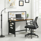 Computer Desk Storage Rustic Brown FredCo