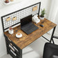 Computer Desk Storage Rustic Brown FredCo