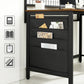 Computer Desk Storage Rustic Brown FredCo