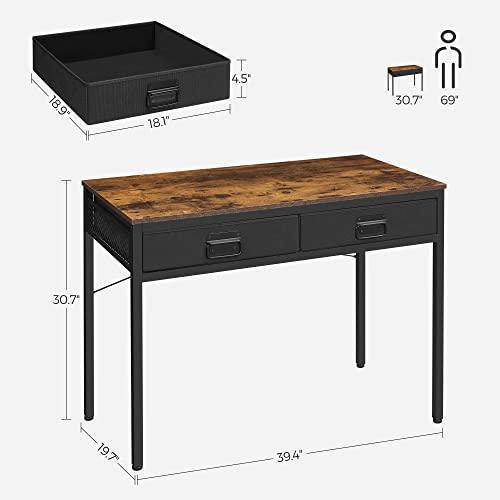 Computer Desk with Drawers, 39 Inch FredCo