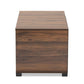 Connor Modern and Contemporary Walnut Brown Finished 2-Door Cat Litter Box Cover House FredCo