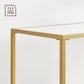 Console Sofa Table with Steel Frame and Glass FredCo