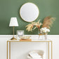 Console Sofa Table with Steel Frame and Glass FredCo