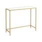 Console Sofa Table with Steel Frame and Glass FredCo