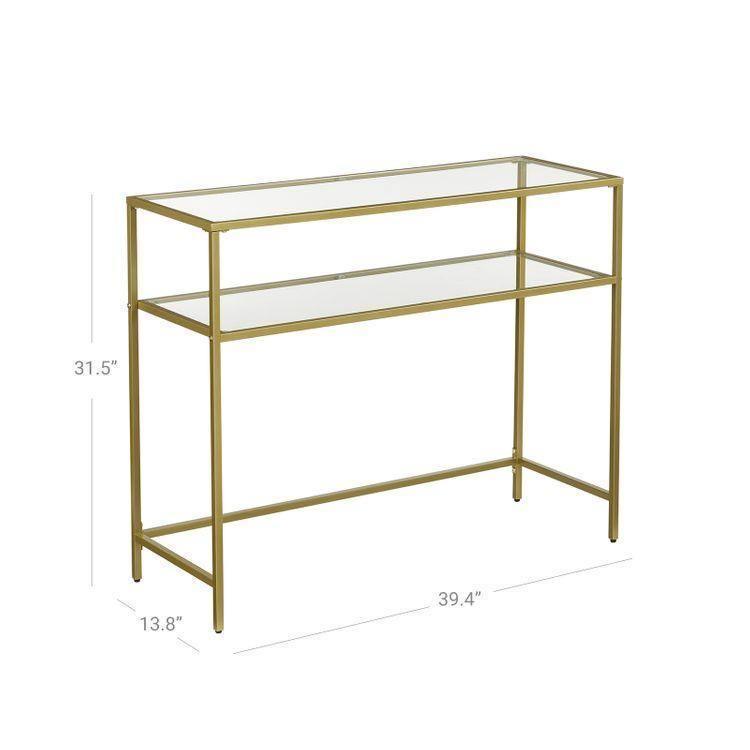 Console Table Gold Color FredCo