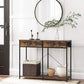 Console Table with 2 Drawers Rustic Brown FredCo