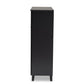 Coolidge Modern and Contemporary Dark Grey Finished 11-Shelf Wood Shoe Storage Cabinet with Drawer FredCo