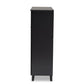 Coolidge Modern and Contemporary Dark Grey Finished 11-Shelf Wood Shoe Storage Cabinet with Drawer FredCo