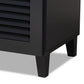 Coolidge Modern and Contemporary Dark Grey Finished 11-Shelf Wood Shoe Storage Cabinet with Drawer FredCo