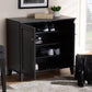 Coolidge Modern and Contemporary Dark Grey Finished 4-Shelf Wood Shoe Storage Cabinet FredCo