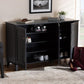 Coolidge Modern and Contemporary Dark Grey Finished 8-Shelf Wood Shoe Storage Cabinet FredCo